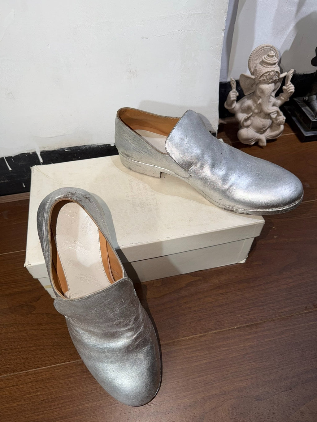 Maison Margiela Silver Loafers