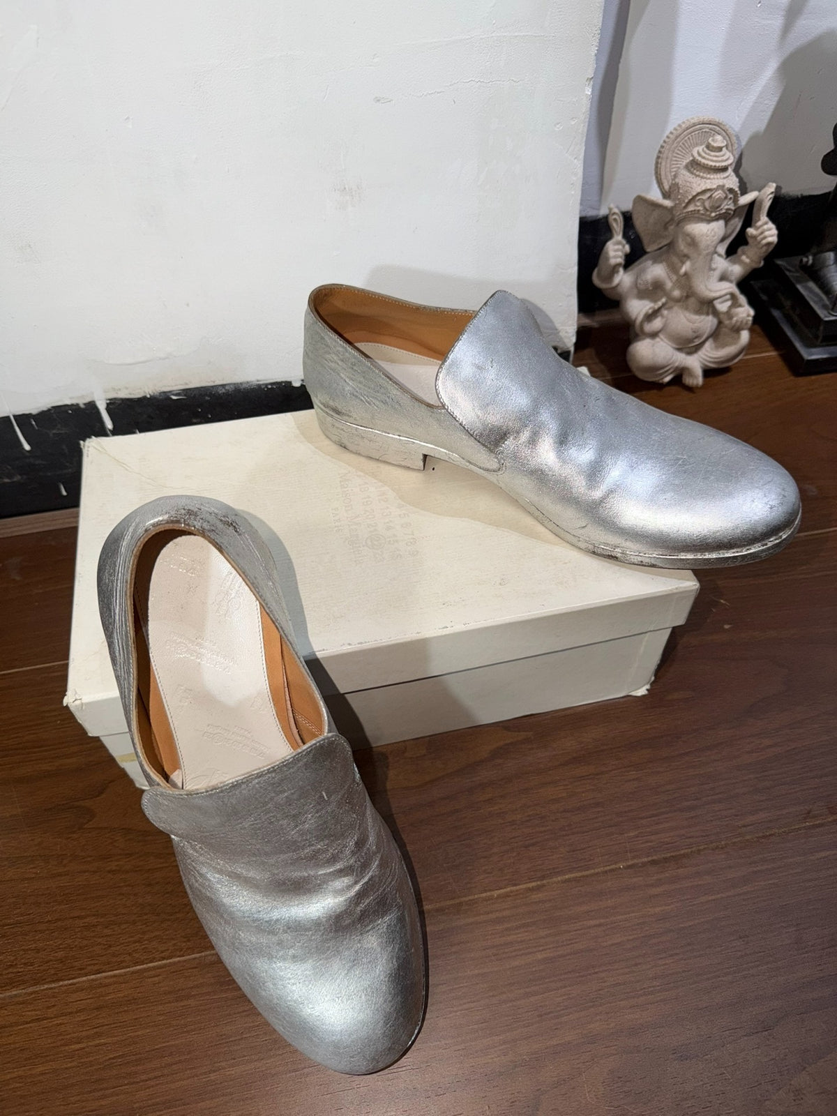Maison Margiela Silver Loafers