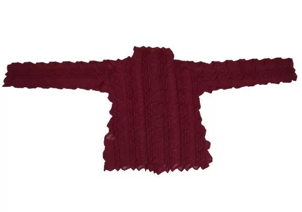 Issey Miyake Vintage Red Main Line Pleated Top
