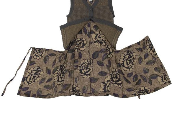 Dries Van Noten Floral Knit Vest Dress
