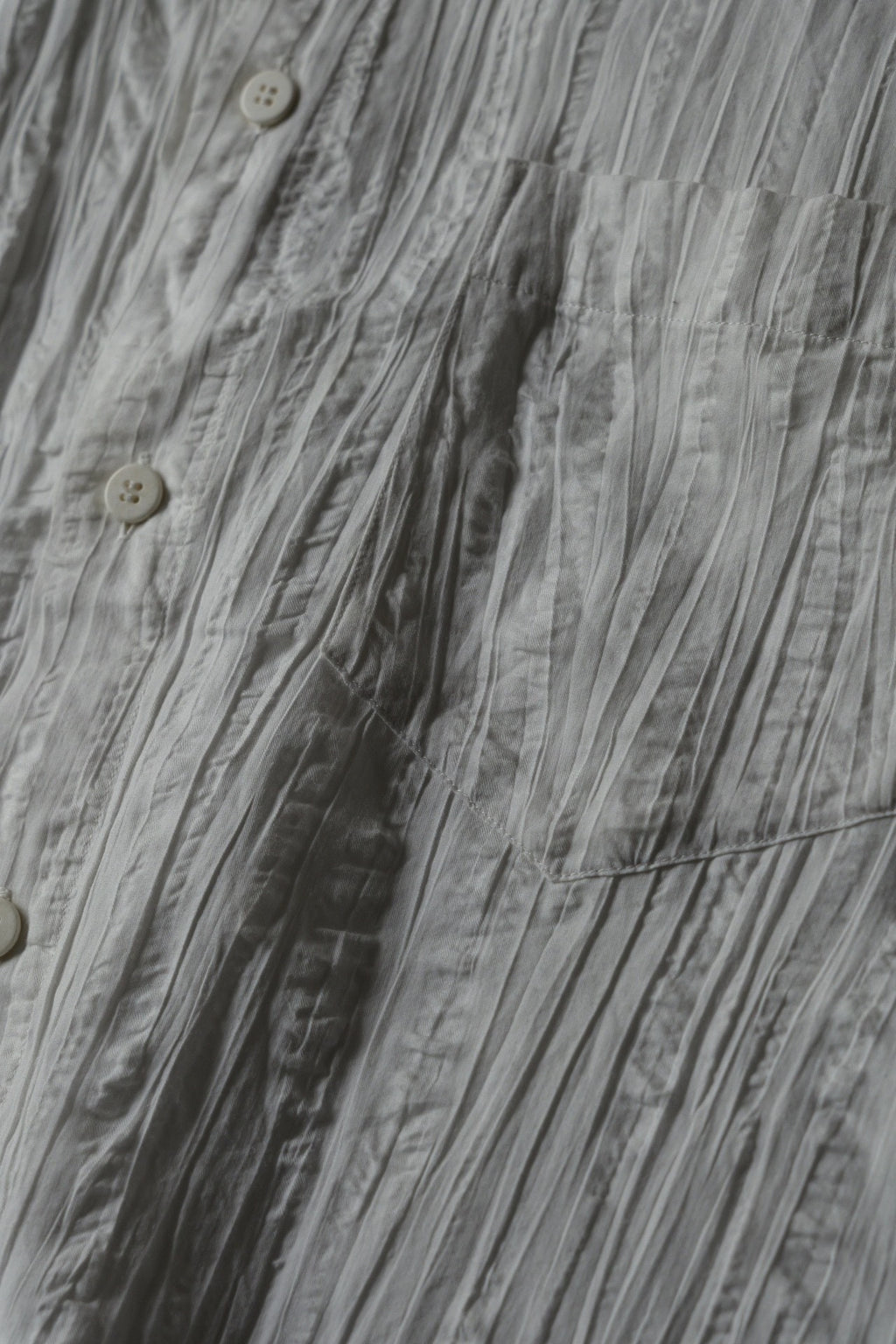 Issey Miyake SS12 Cotton Linen Short Sleeve Pleated Shirt