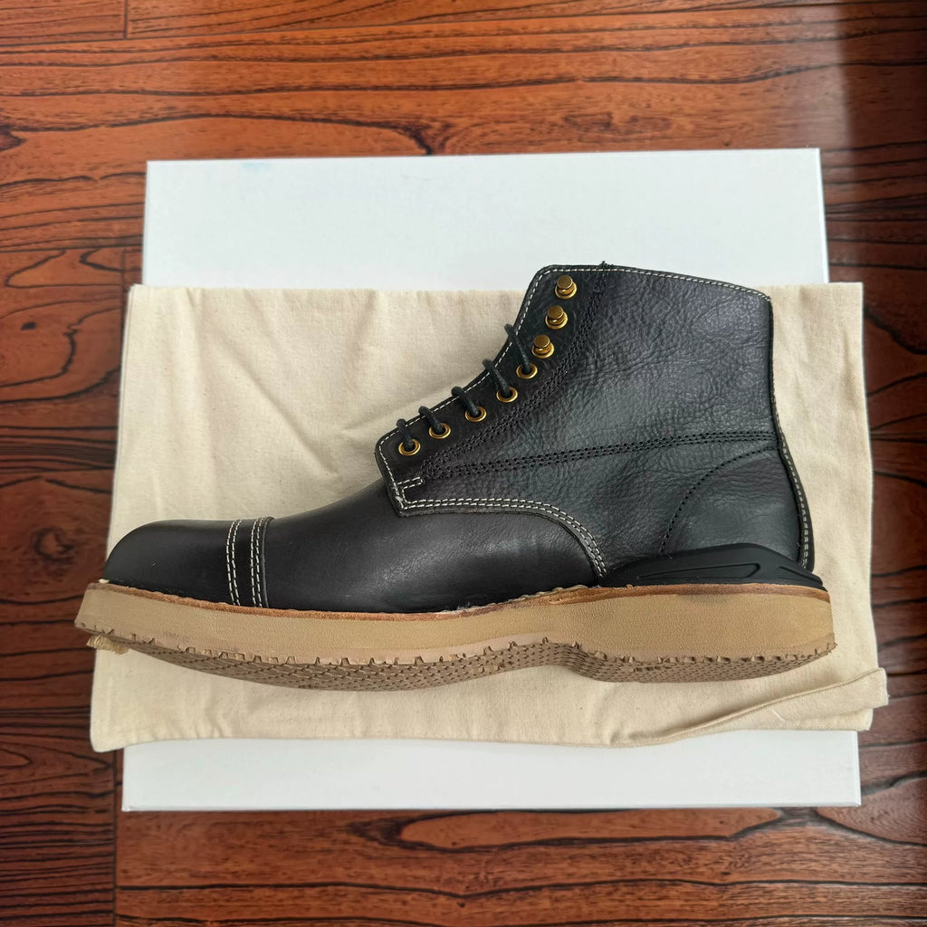 Visvim 23AW AW Virgil Cap-Folk Black Boots