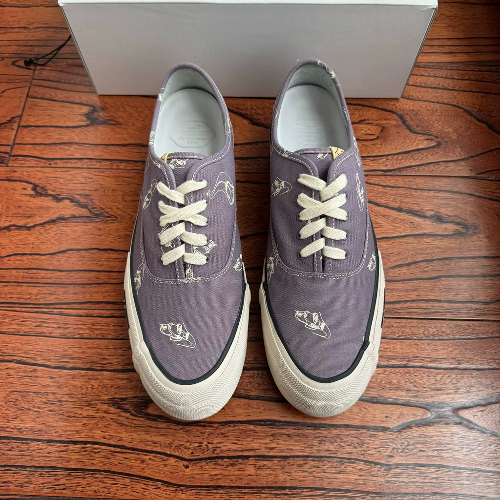 Visvim 22aw LOGAN DECK LO ROADSTER Canvas Purple Shoes