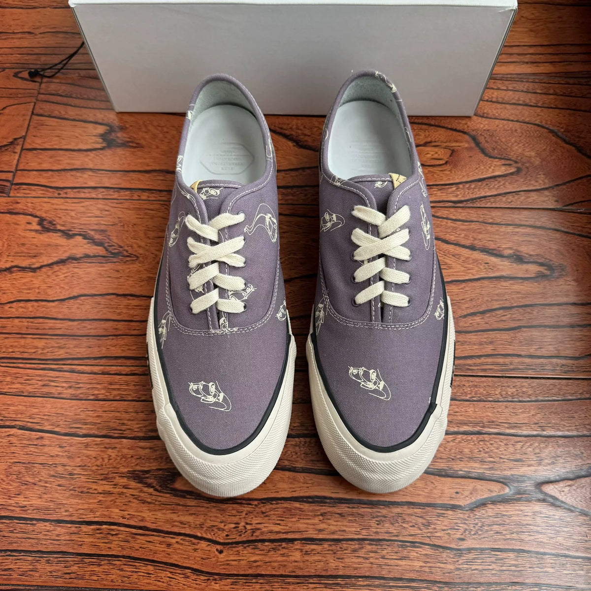 Visvim 22aw LOGAN DECK LO ROADSTER Canvas Purple Shoes