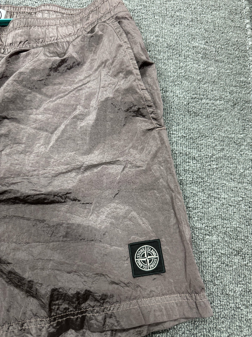 Stone Island Metallic Nylon Silver Jacket
