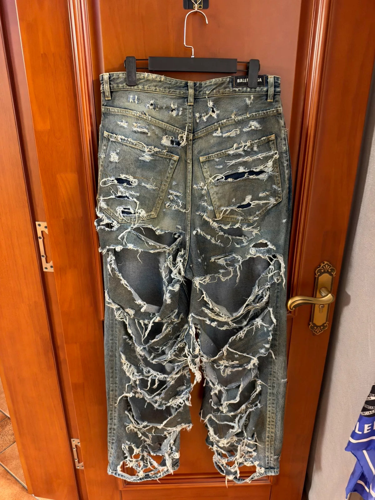 Balenciaga Super Distressed Denim Jeans