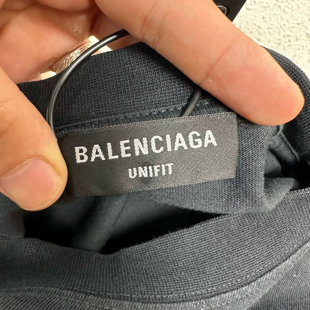 Balenciaga Simpson Print Distressed Short Sleeve Top