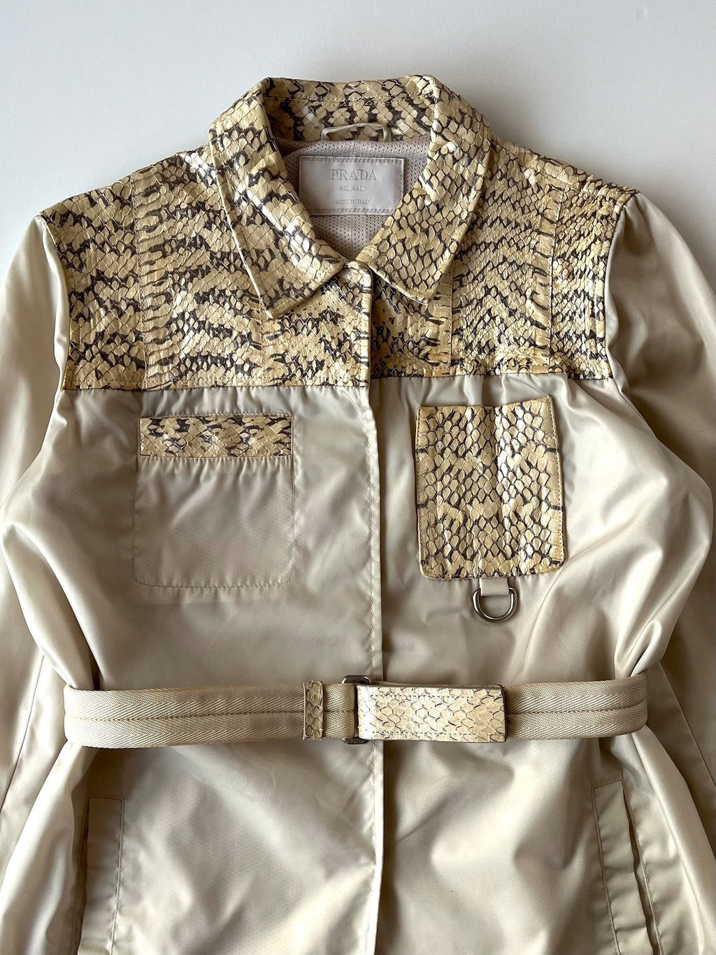 Prada SS99 Snake Print Nylon Jacket