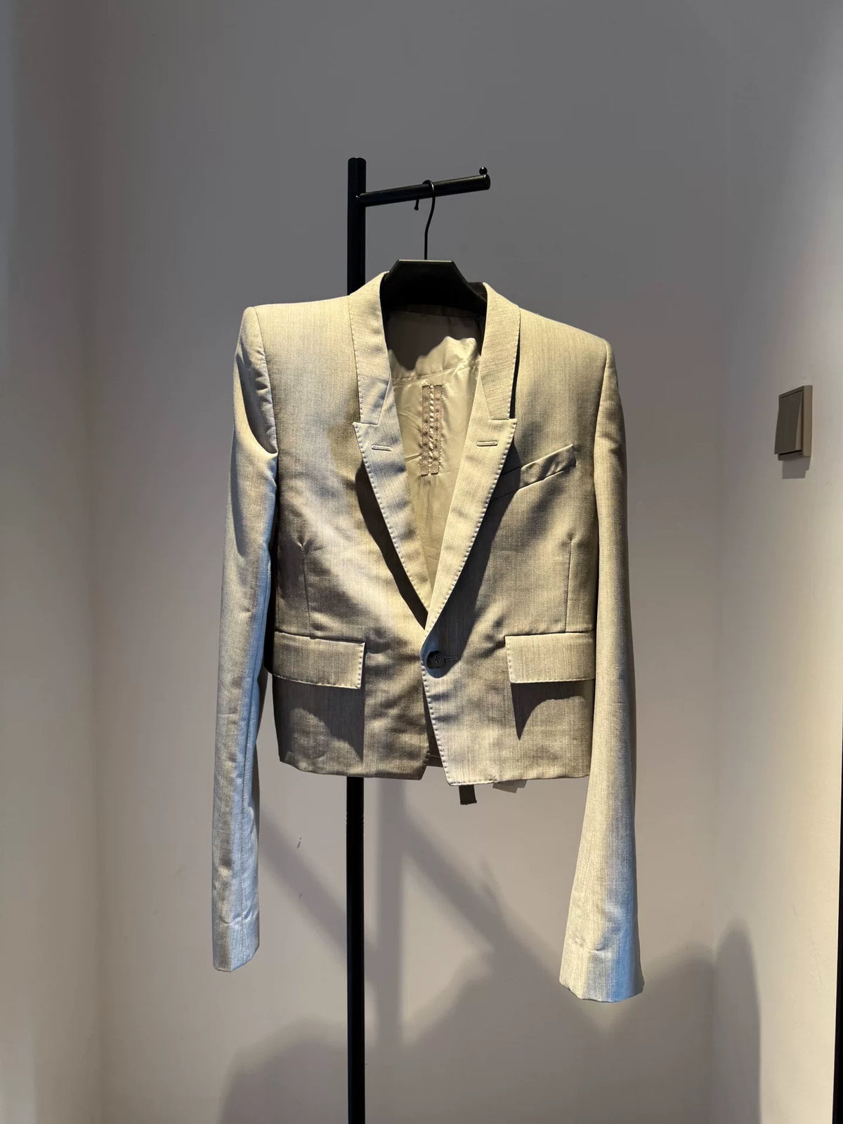 Rick Owens SS20 Padded Shoulder Blazer