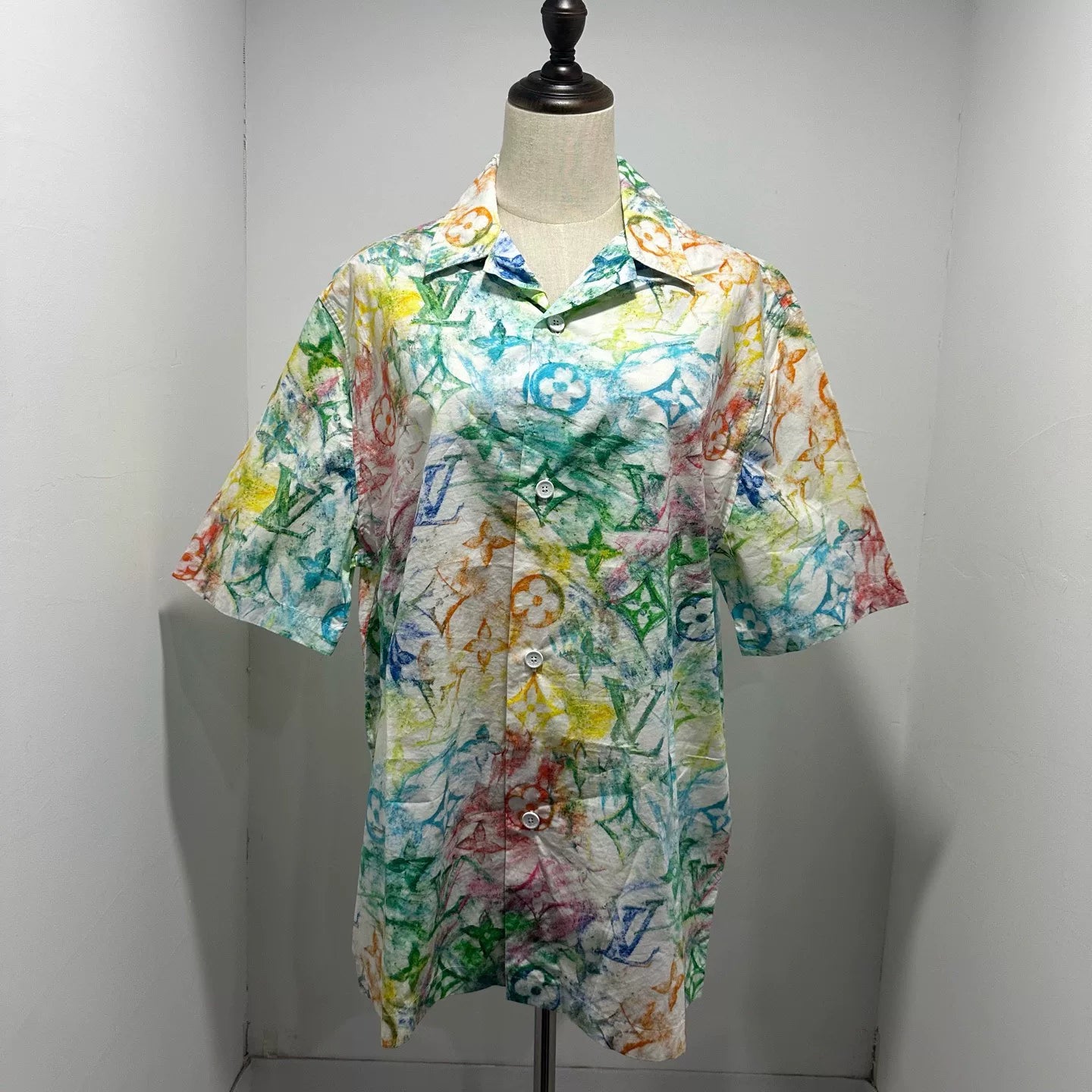 Louis Vuitton Crayon Graffiti Short-Sleeve Shirt