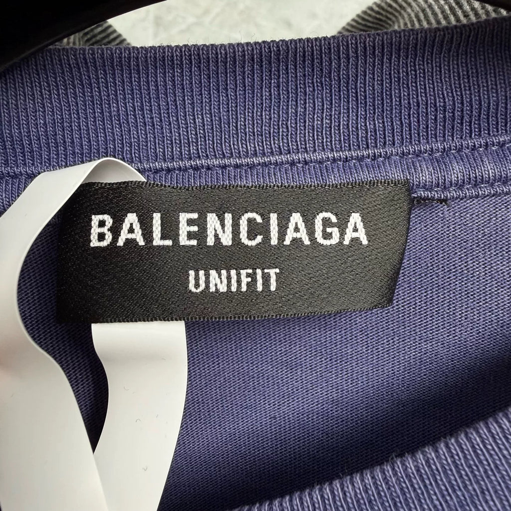 Balenciaga Paris eco-friendly letter slogan short-sleeve