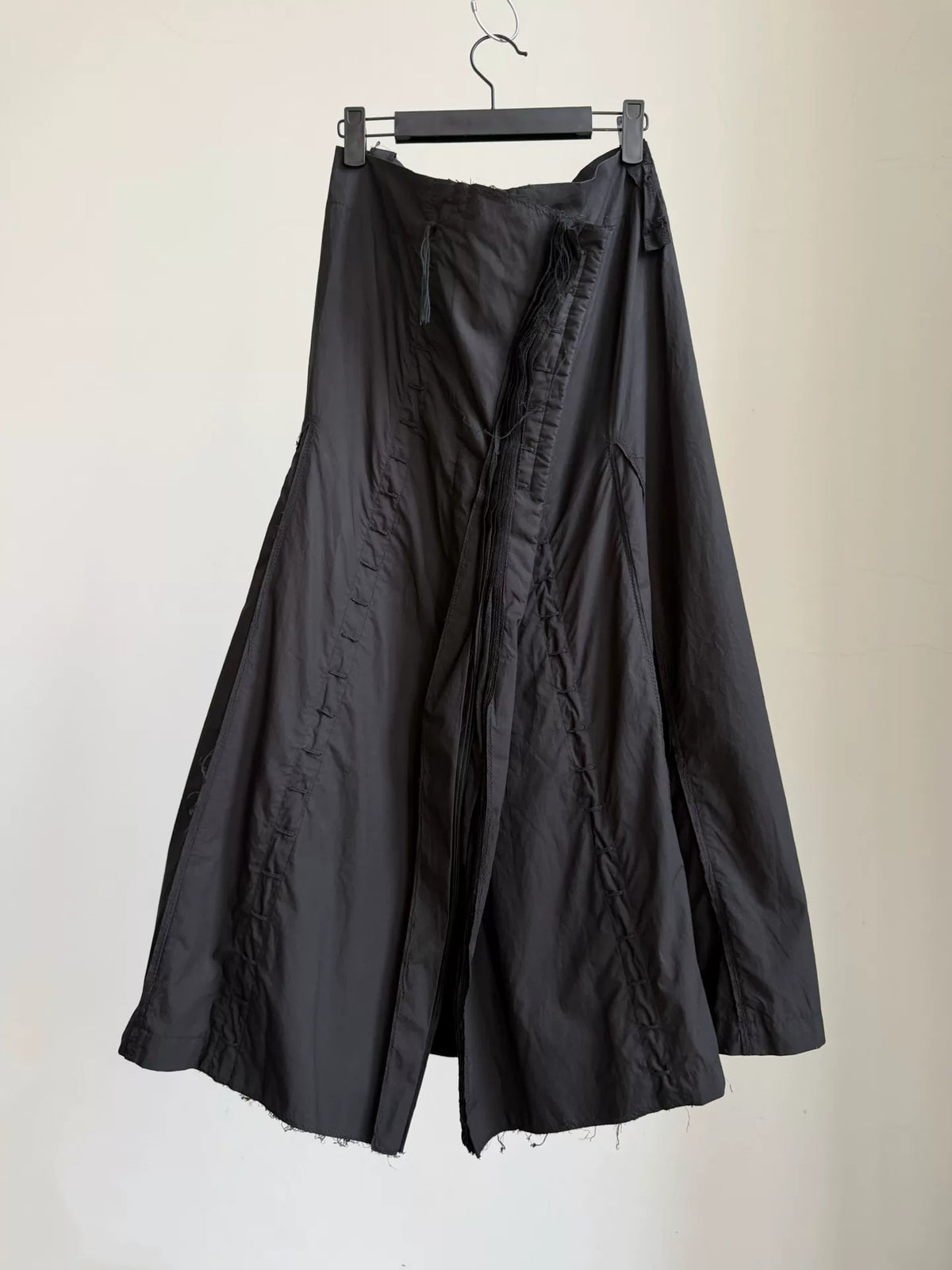 Issey Miyake Deconstructed Pleated Cotton Skirt