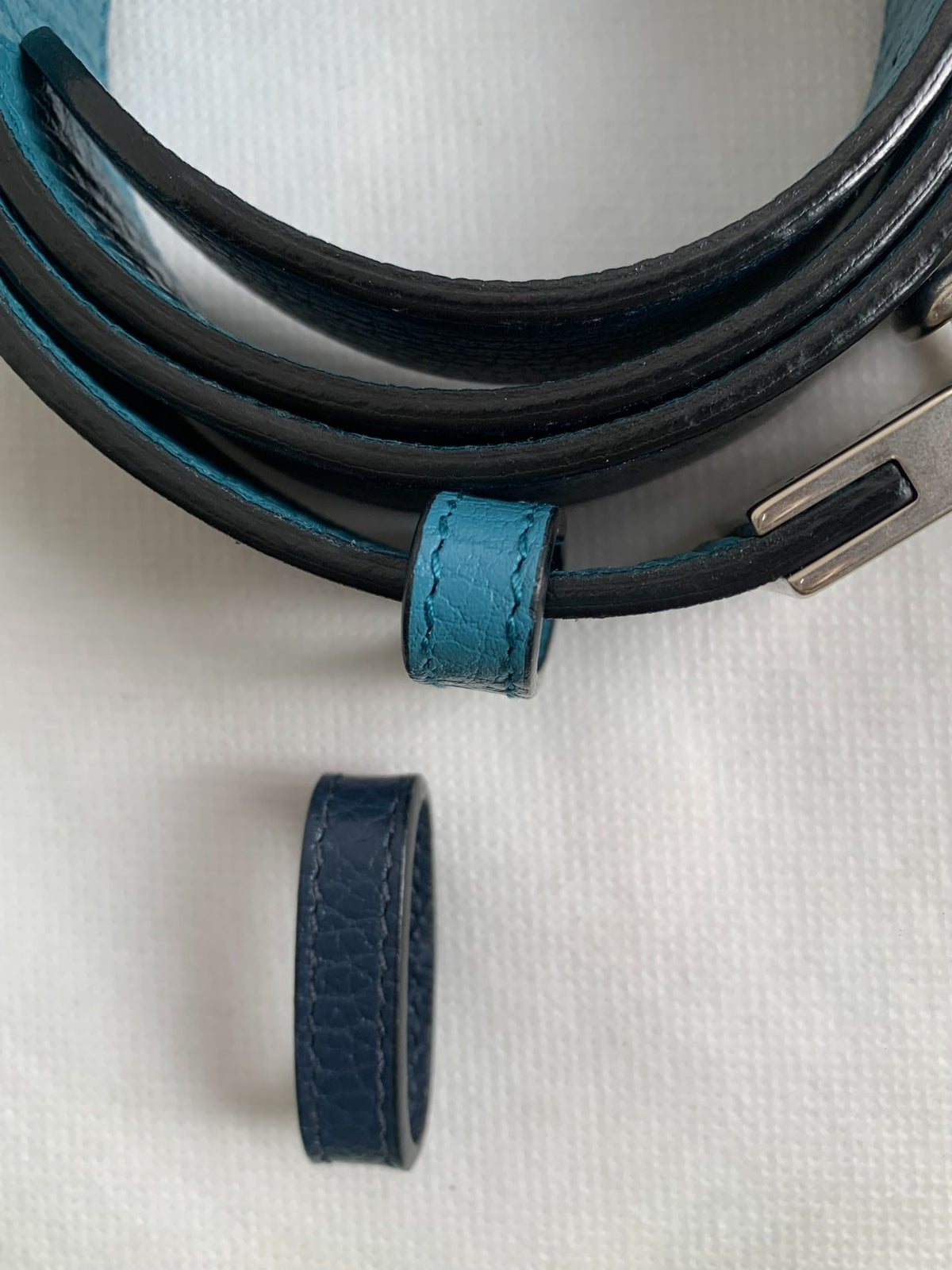 Gucci Blue Double G Belt
