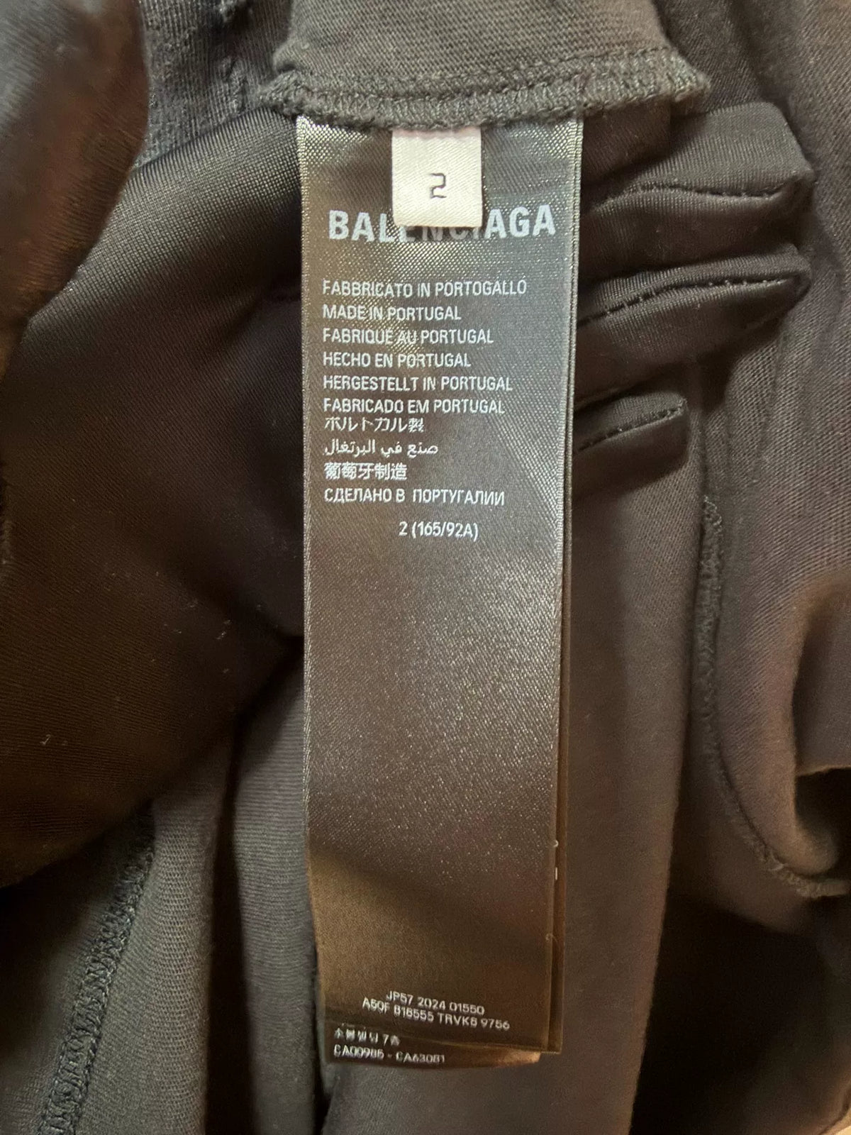 Balenciaga 25 Hole Distressed Long Sleeve Top