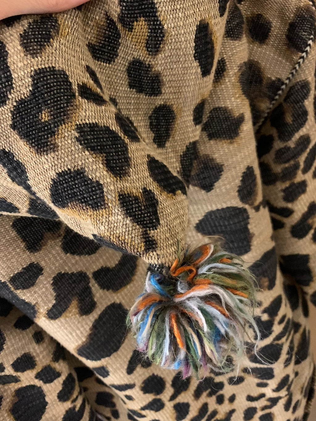 Saint Laurent 16SS Leopard Embroidered Cape