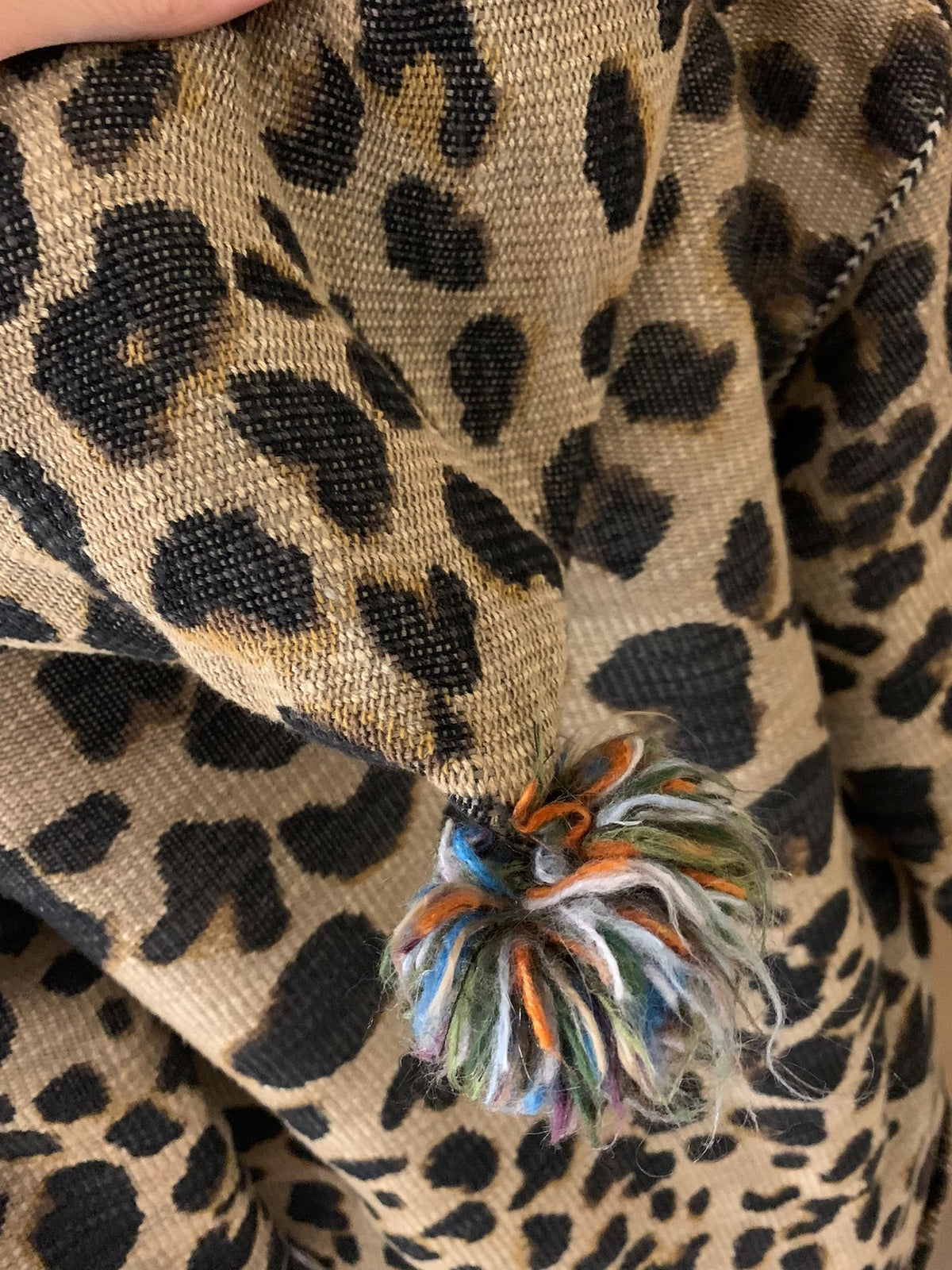 Saint Laurent 16SS Leopard Embroidered Cape