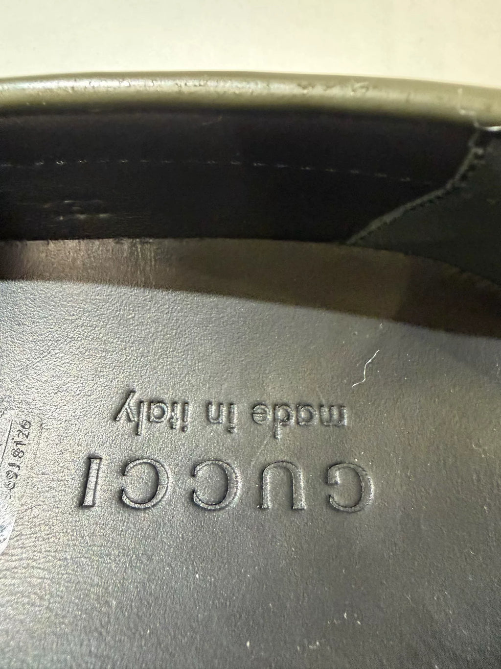 Gucci Dark Green Horsebit Leather Loafers