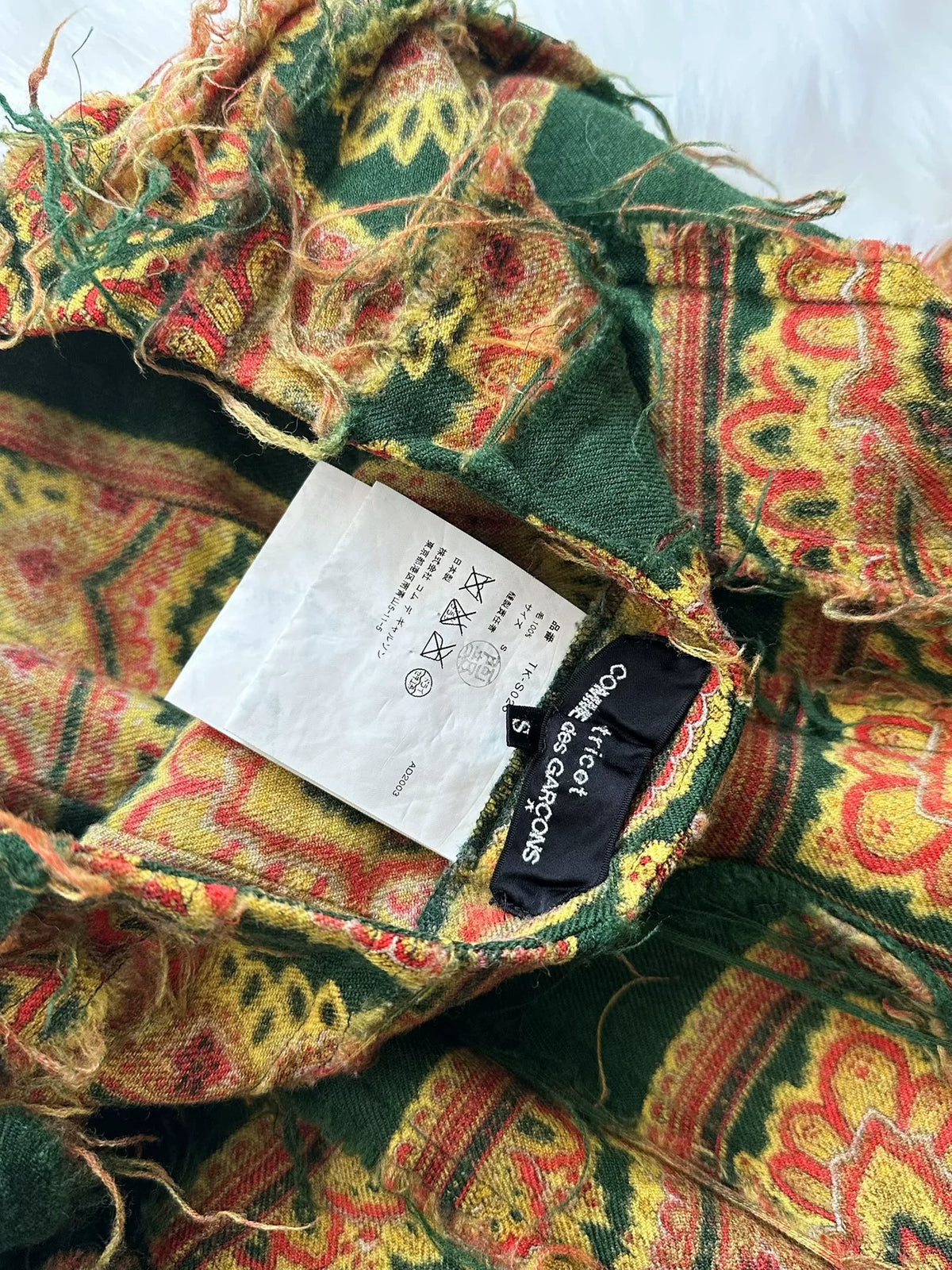 Comme Des Garcons 2003 Midi Wool Skirt