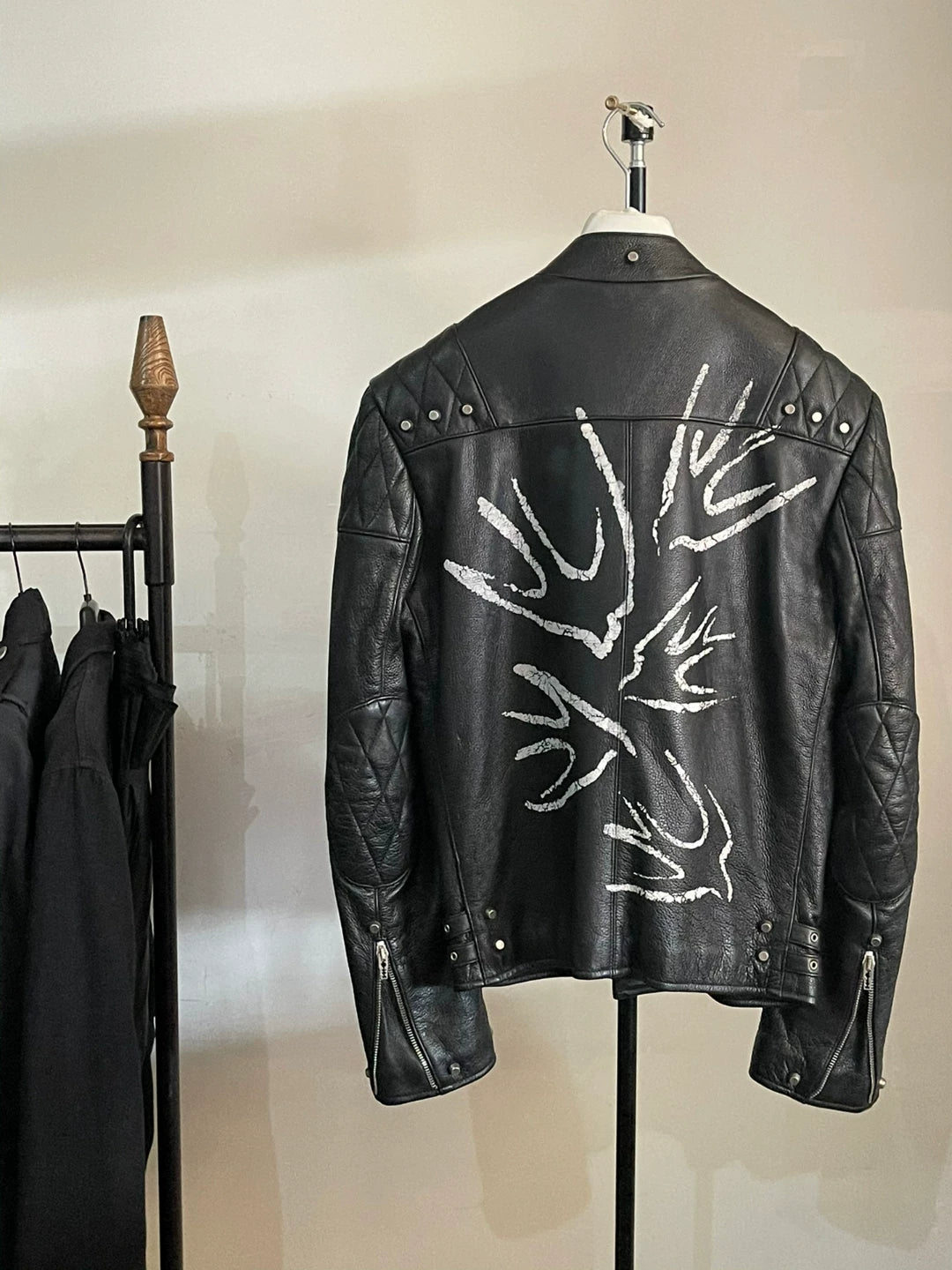 Alexander McQueen Swallow Leather Jacket