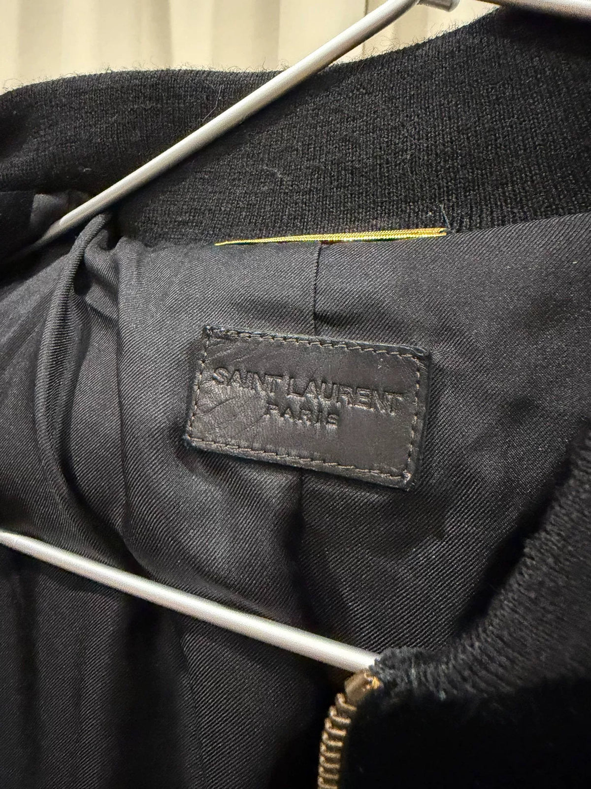 Saint Laurent Black Velvet Music Note Jacket