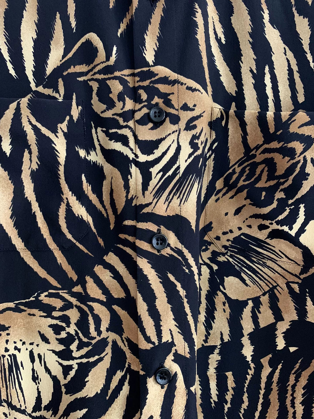 Saint Laurent 22SS Silk Pocket All-Over Print Shirt