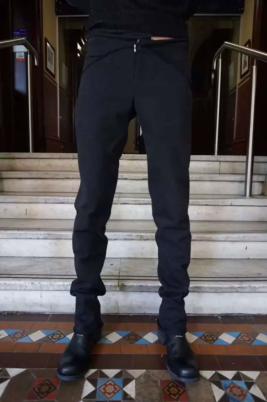 M.A+ FW15 Black 5 Pockets Cotton Trousers