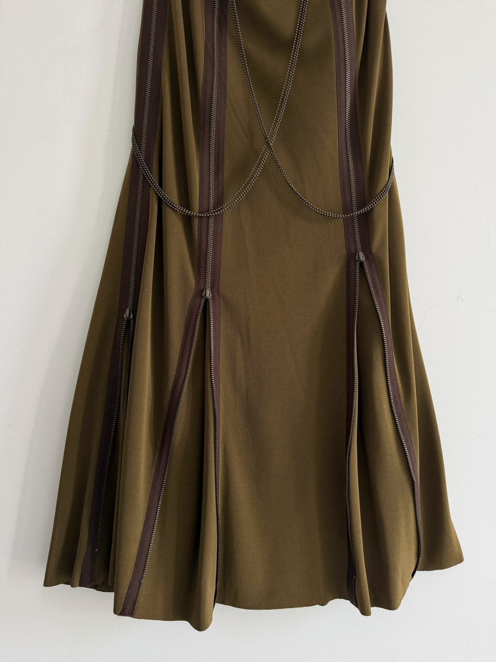Jean Paul Gaultier Midi Green Skirt
