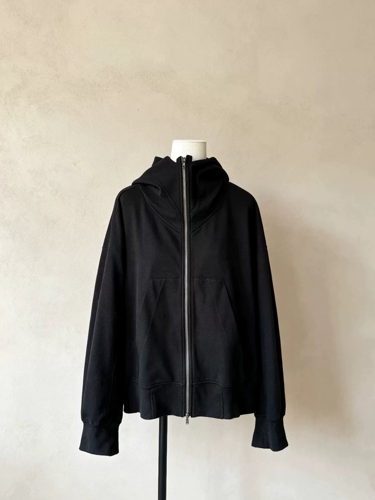 Julius FW22 Dark Vanguard Back Print Hooded Zip-Up Jacket