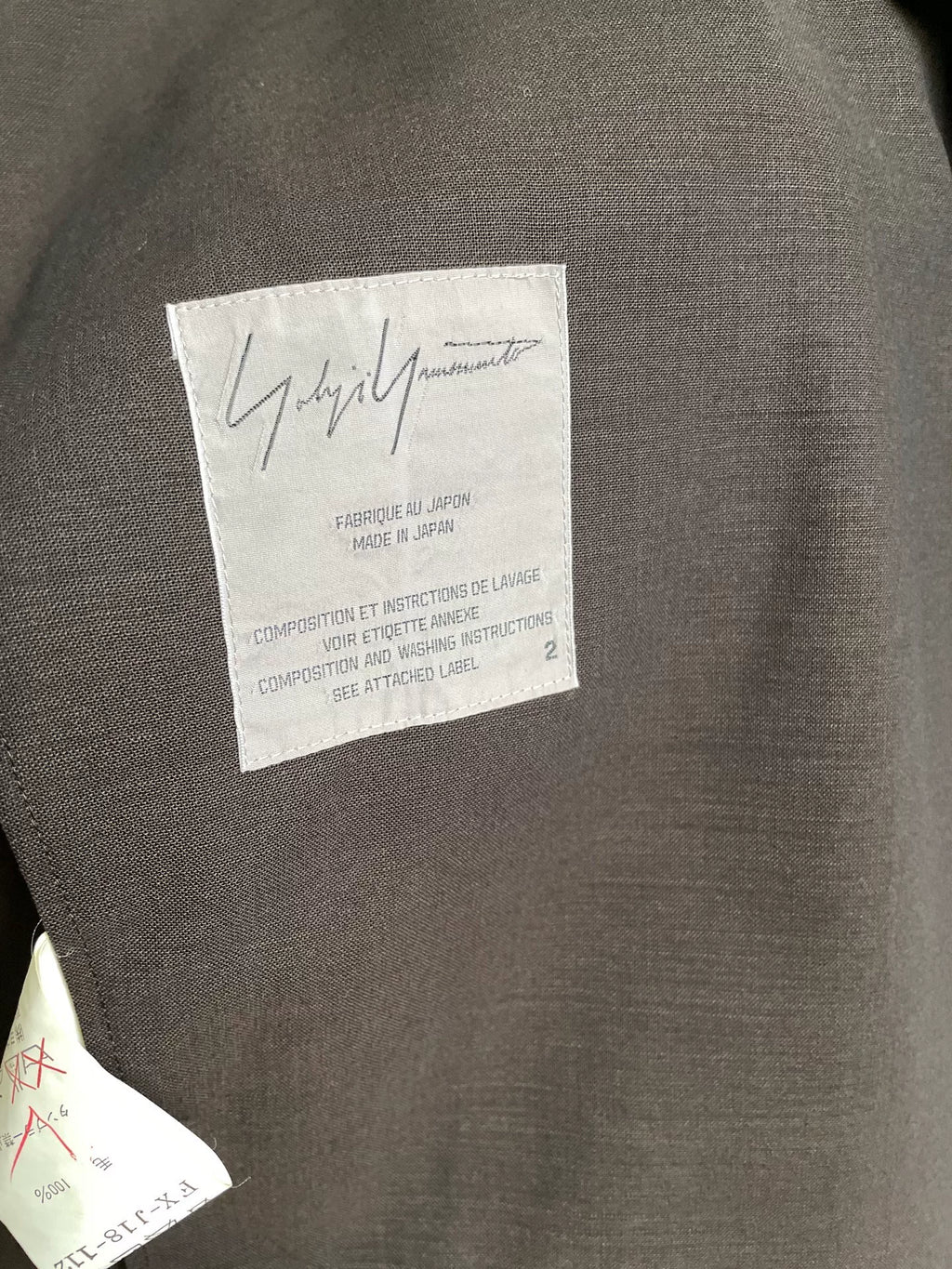 Yohji Yamamoto 01SS Deconstructed  Wool Jacket