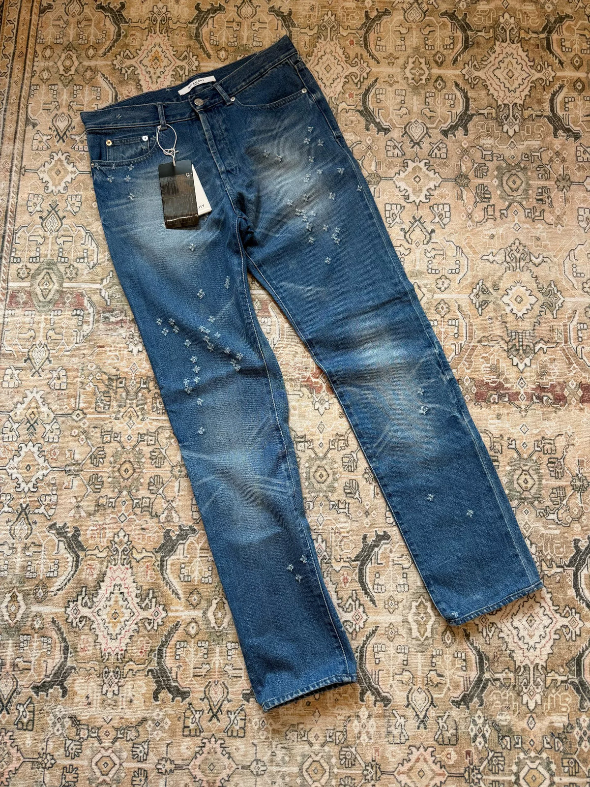 Givenchy bullet-hole distressed jeans