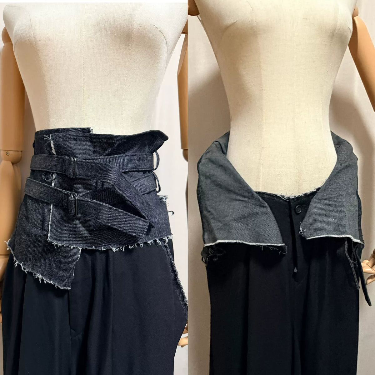 Yohji Yamamoto AW22 Denim Patchwork Skirt