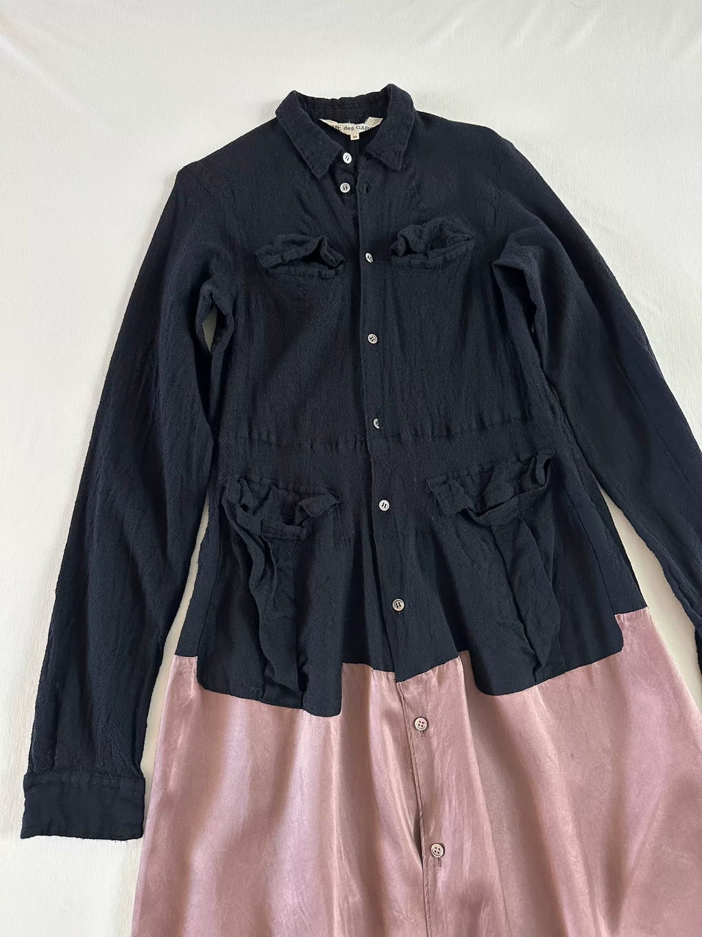 Comme Des Garcons Rei Kawakubo 1994 early shrinkage period long shirt dress