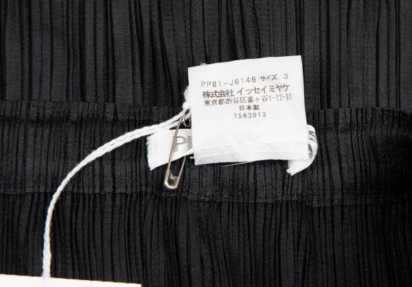 Issey Miyake Vintage Black Star Pleated Skirt