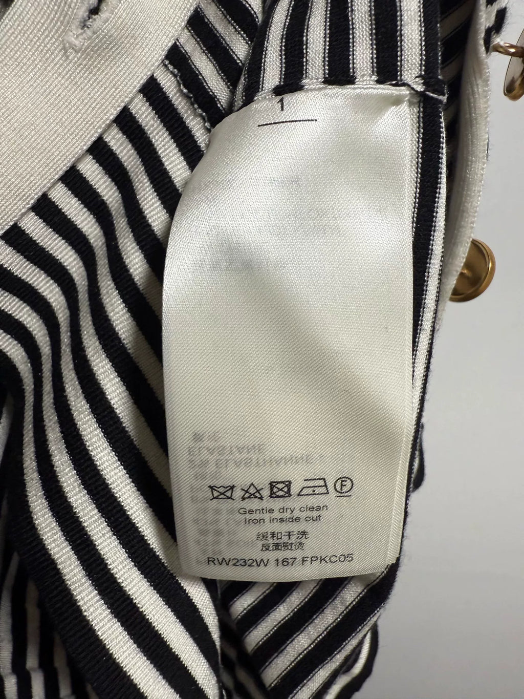 Louis Vuitton Gold Logo Wool Cardigan