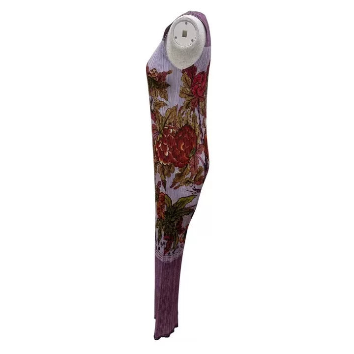 Issey Miyake AW98 Peony Pleated Sleeveless Dress