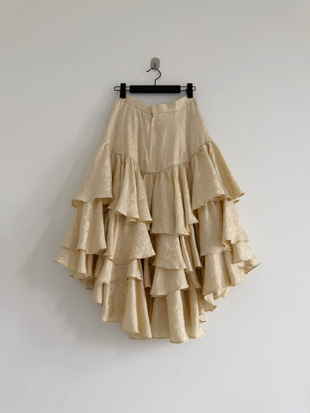 Comme Des Garcons Midi Silk Skirt