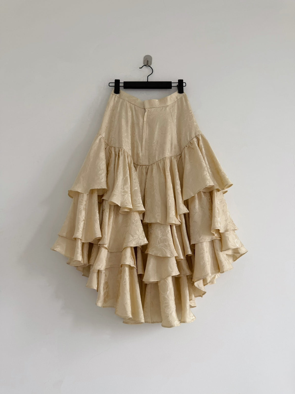 Comme Des Garcons Midi Silk Skirt