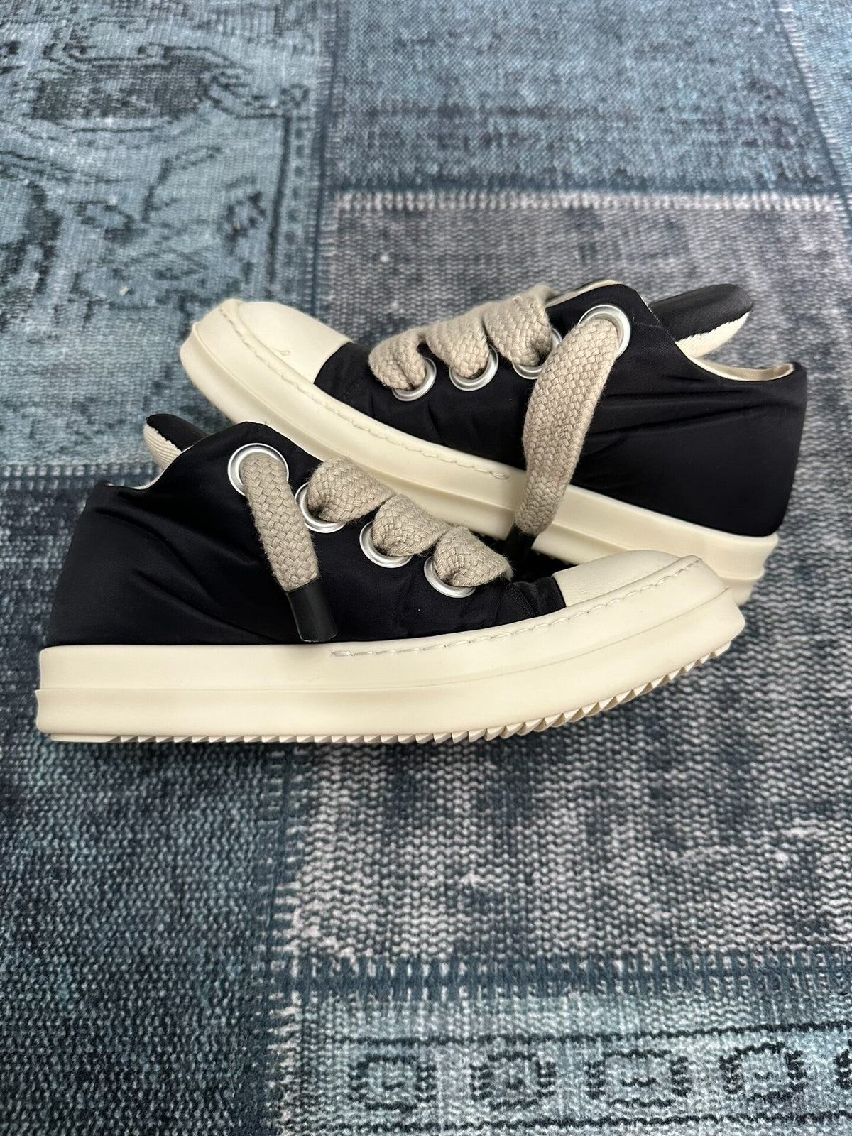 Rick Owens sub-line canvas "Panting" chunky laces Sneakers