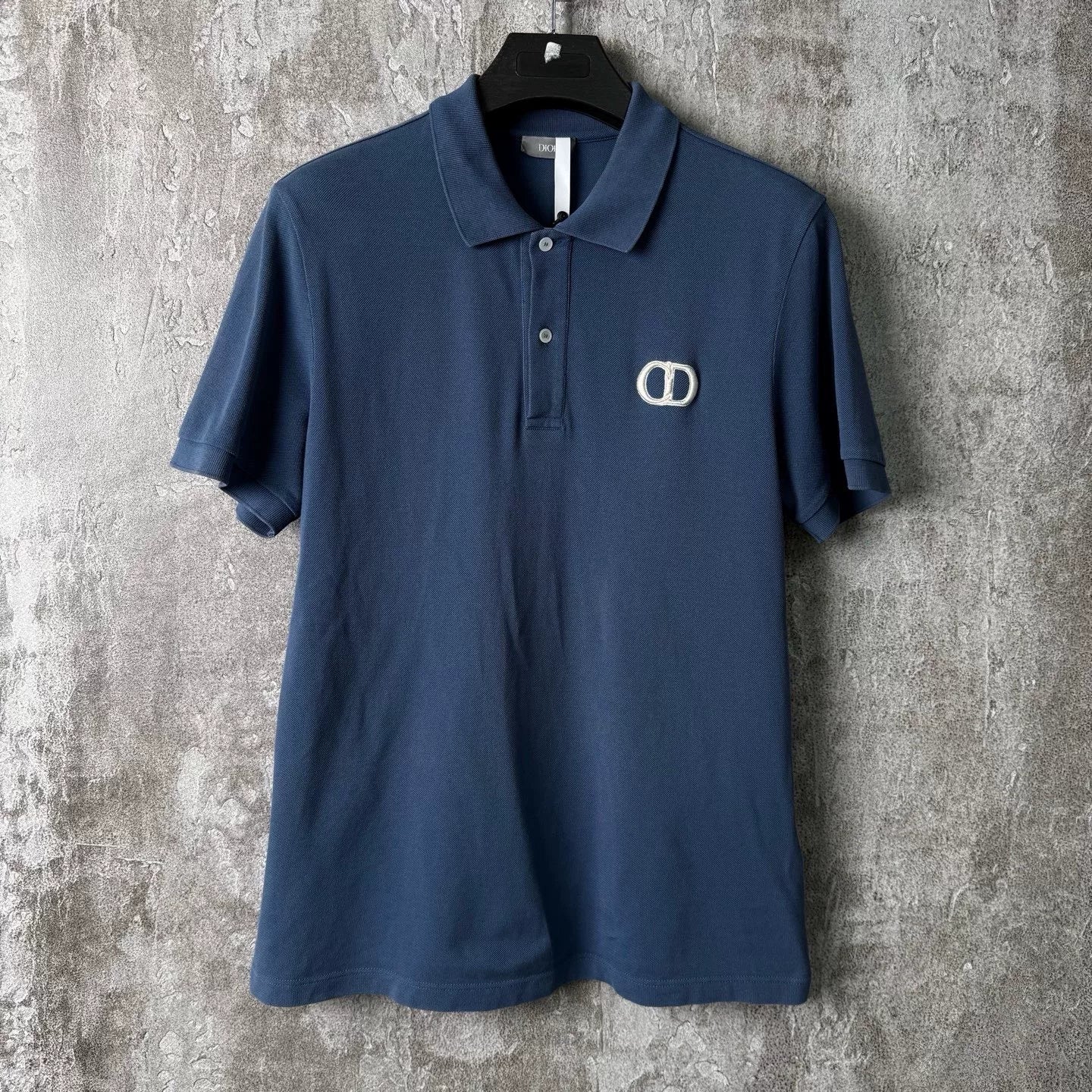 Dior CD Embroidered Single-Breasted Short Sleeve Lapel Shirt