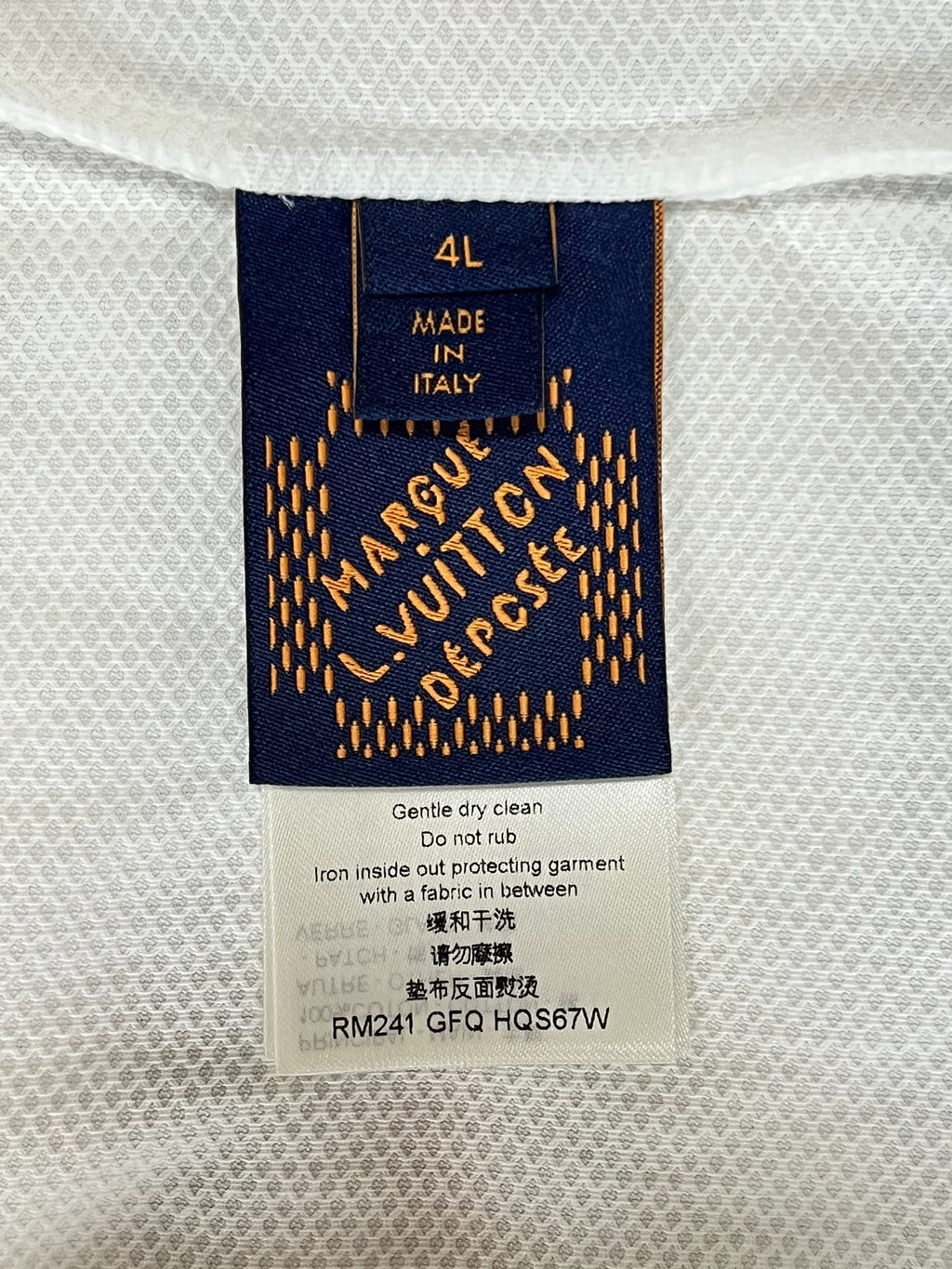 Louis Vuitton Rhinestone Embroidery Short Sleeve Shirt