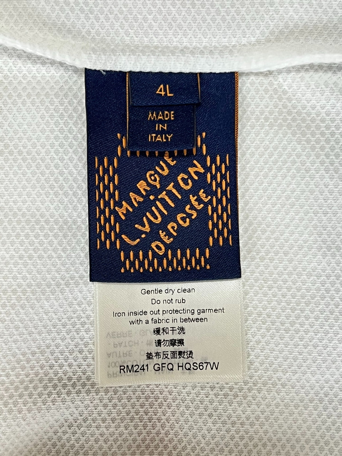 Louis Vuitton Rhinestone Embroidery Short Sleeve Shirt