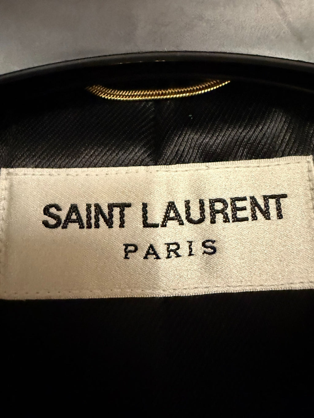 Saint Laurent SS14 Black Studded Lambskin Motorcycle Jacket by Hedi Slimane
