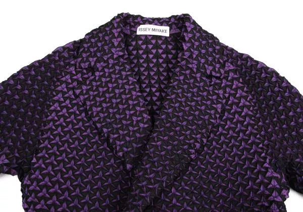 Issey Miyake Vintage Purple Pleated Top