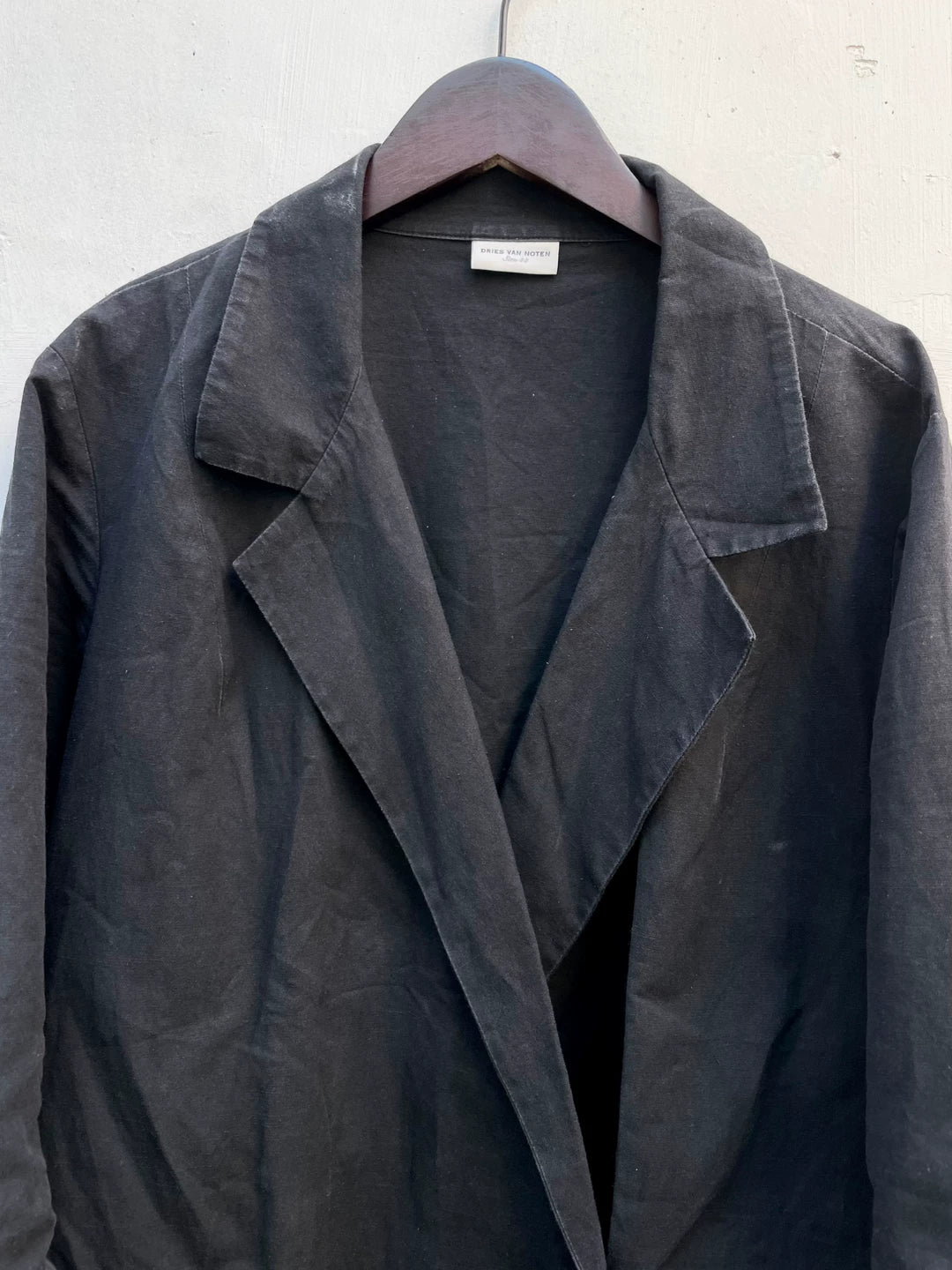 Dries Van Noten DVN External Pocket Deconstructed Coat Taoist Robe