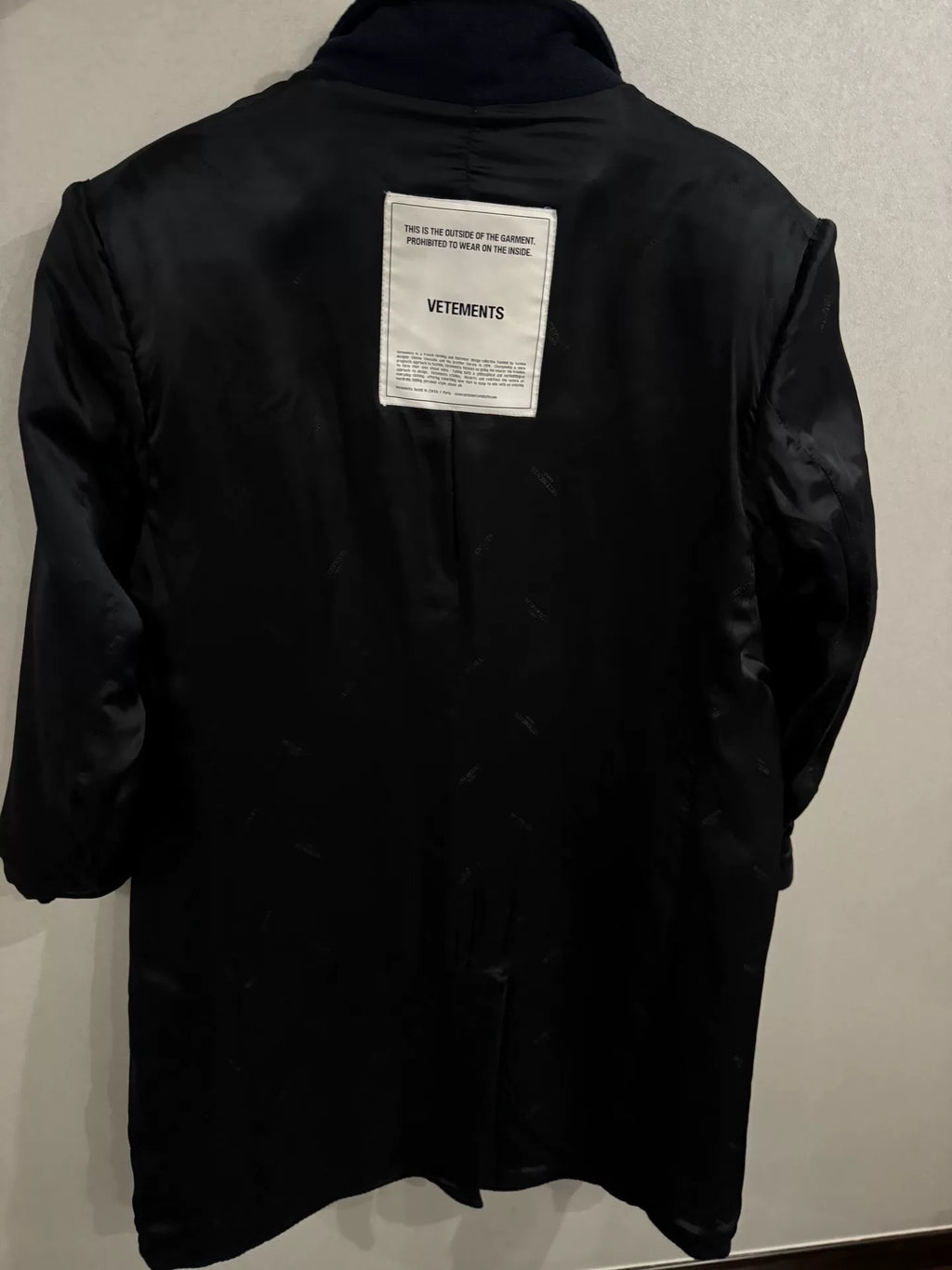 Vetements Reversible Coat
