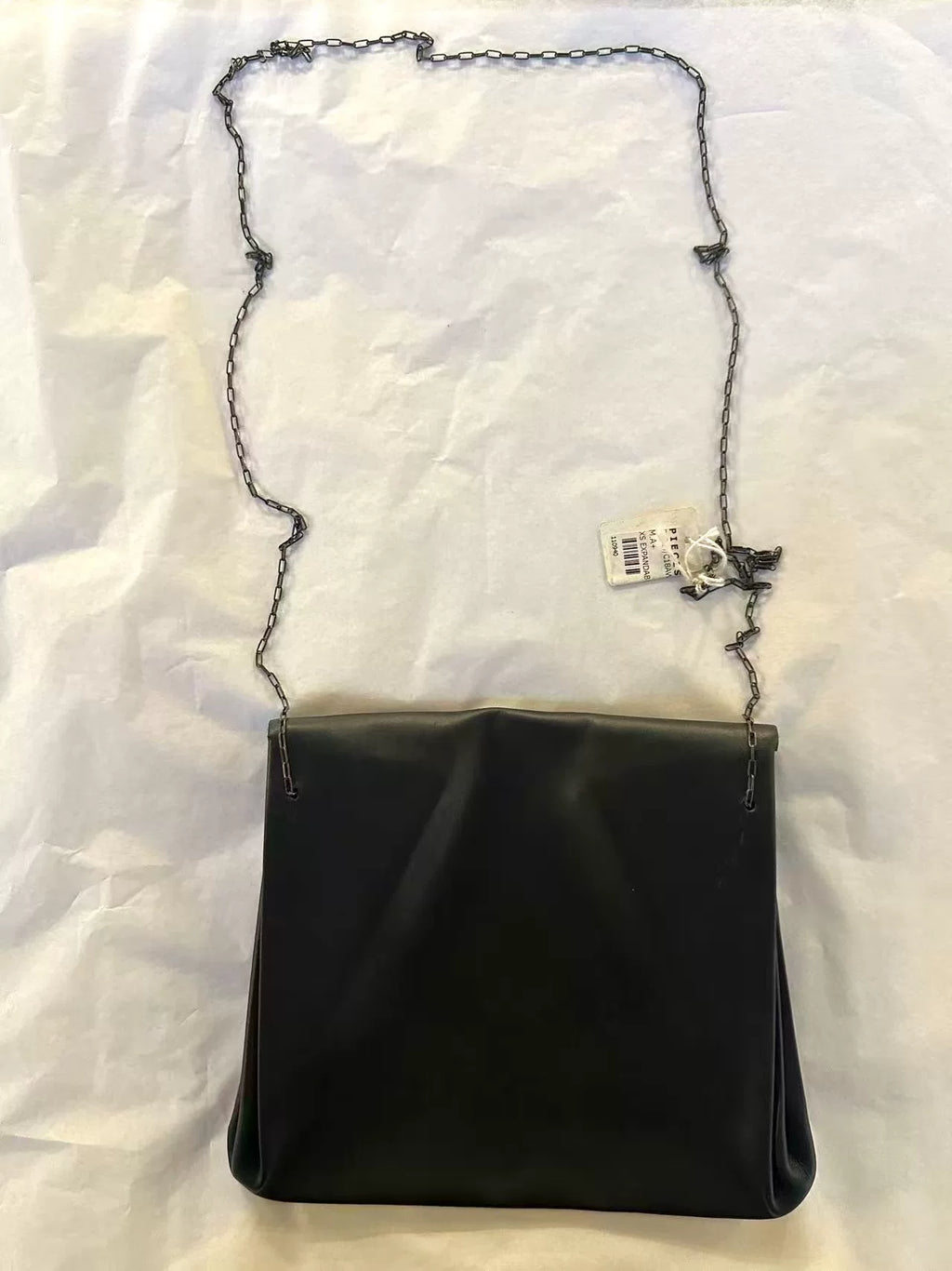 M.A+ FW18 expandable accordion w/chain Vachetta Black Sterling Silver Bag