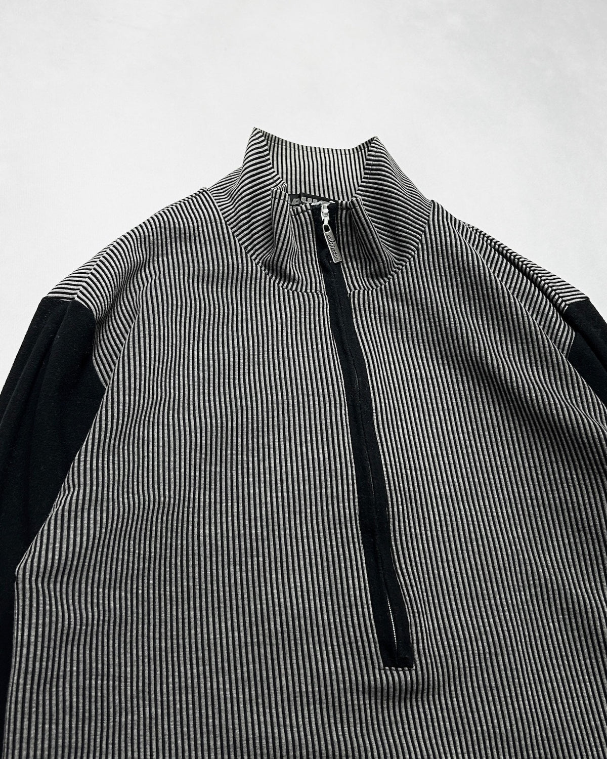 Jean Paul Gaultier Striped Half-Zip Top