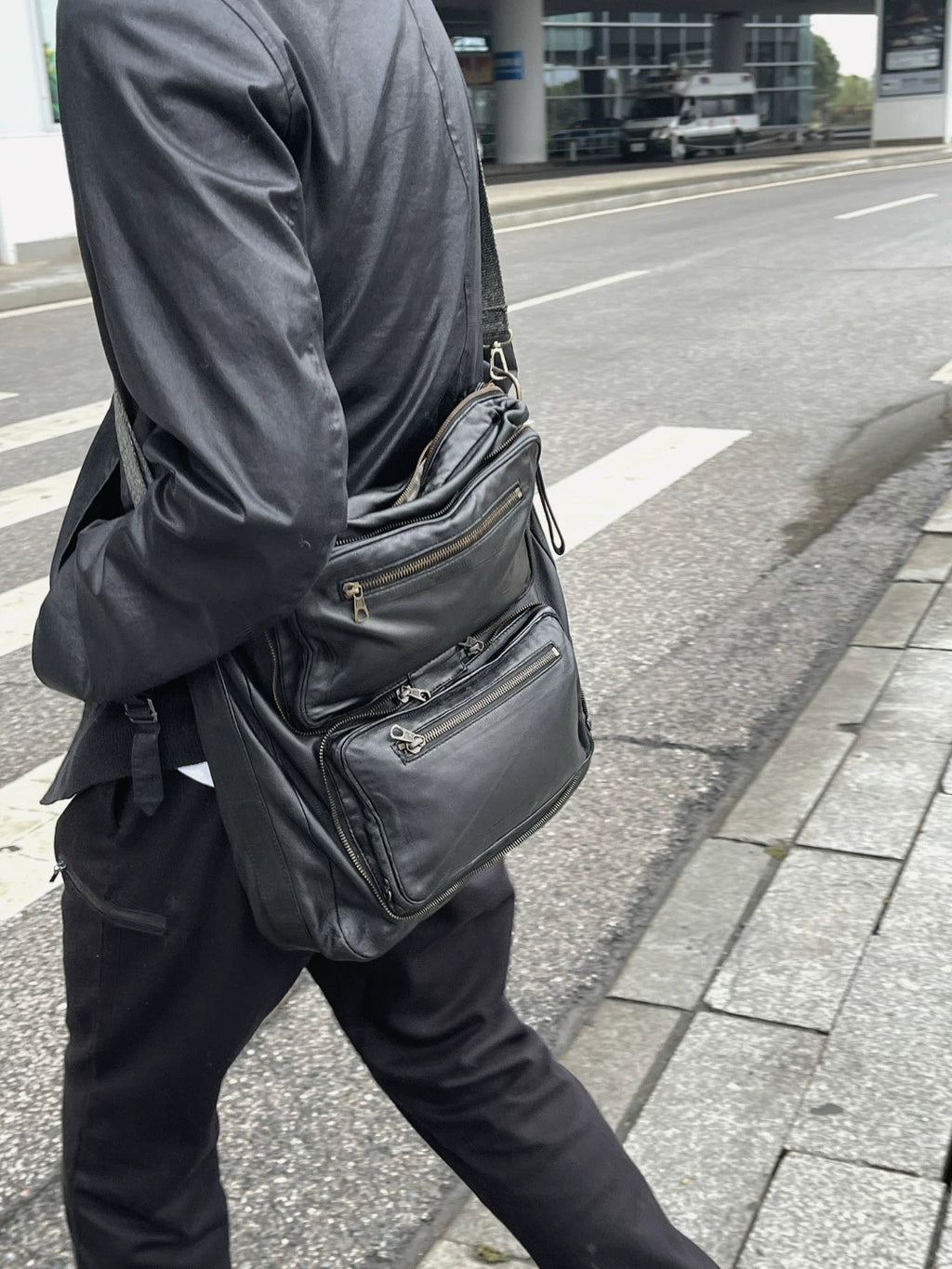 Maison Martin Margiela Deconstructed Cowhide Shoulder Bag