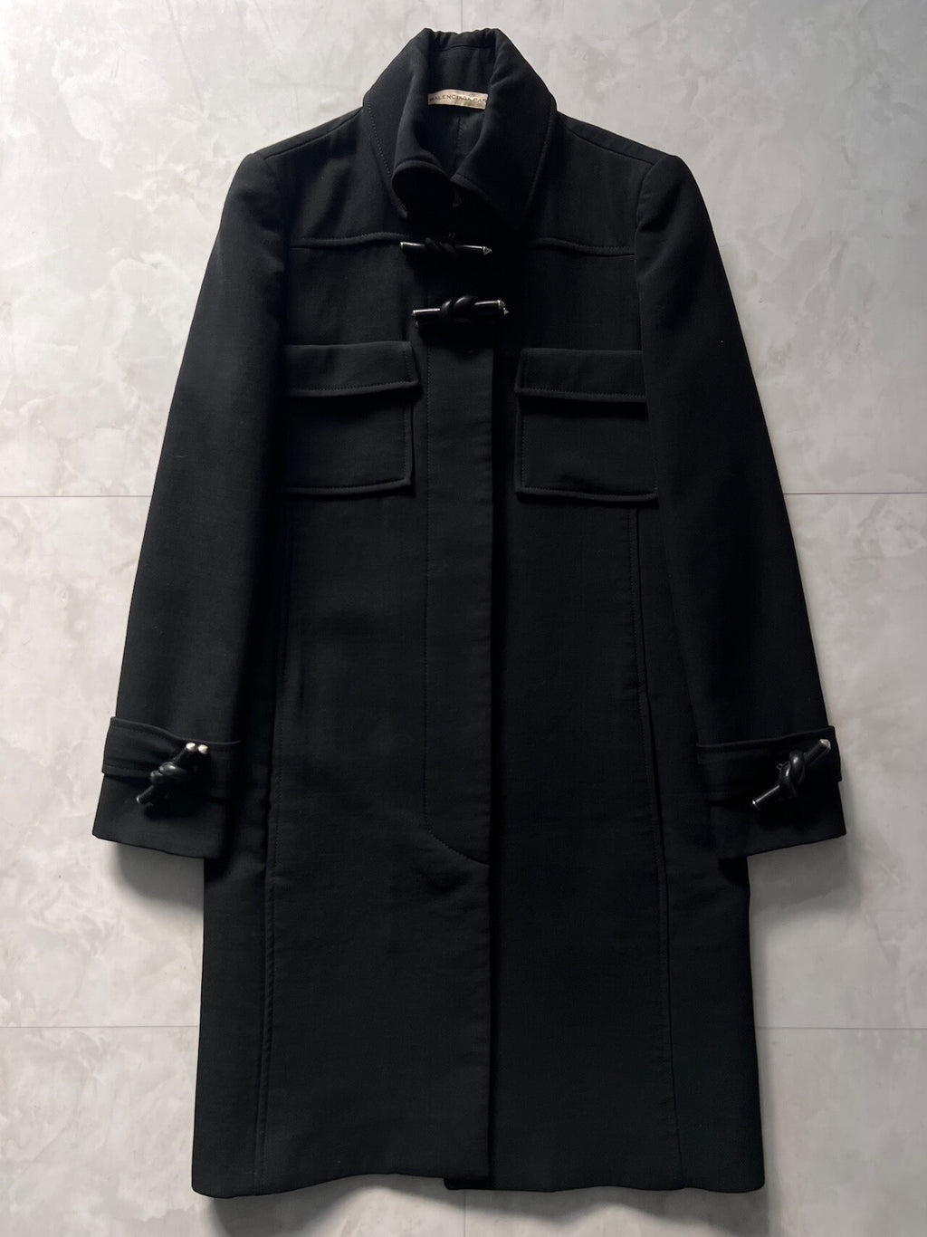 Balenciaga Black Wool Coat