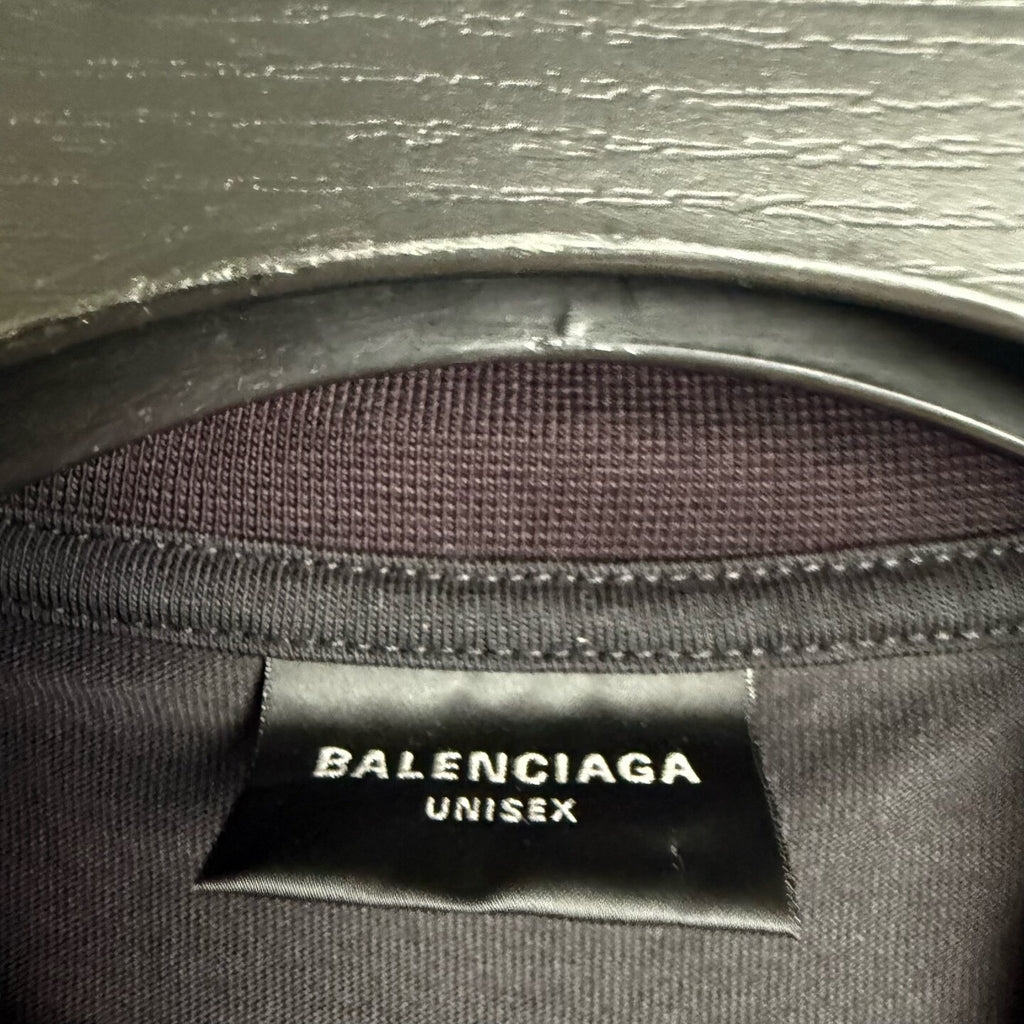 Balenciaga Distressed Print T-Shirt